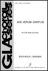 Ave Verum Corpus SAB choral sheet music cover